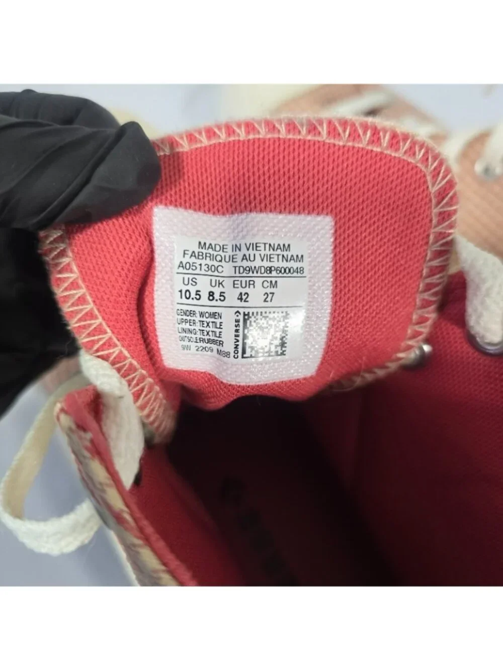 Converse Chuck Taylor All Star Move Platform Hi Sneakers Womens 10.5 Rhubarb Pie